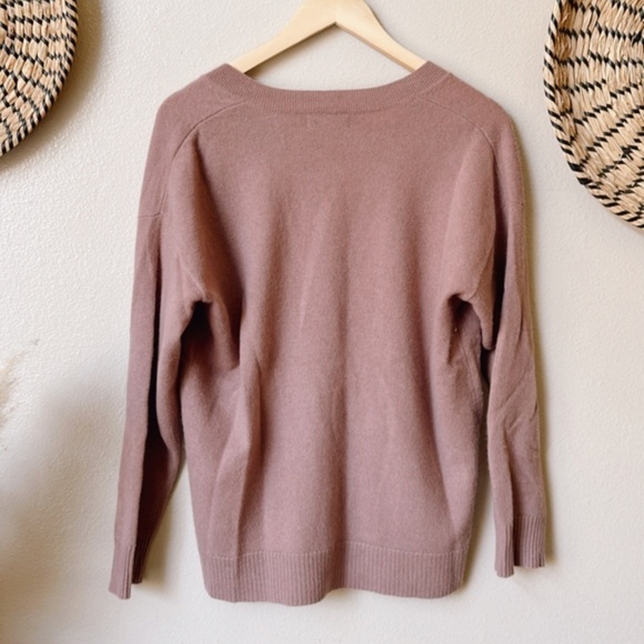 NAADAM Cashmere Boyfriend Cardigan in Mink Size XS - Picture 7 of 11